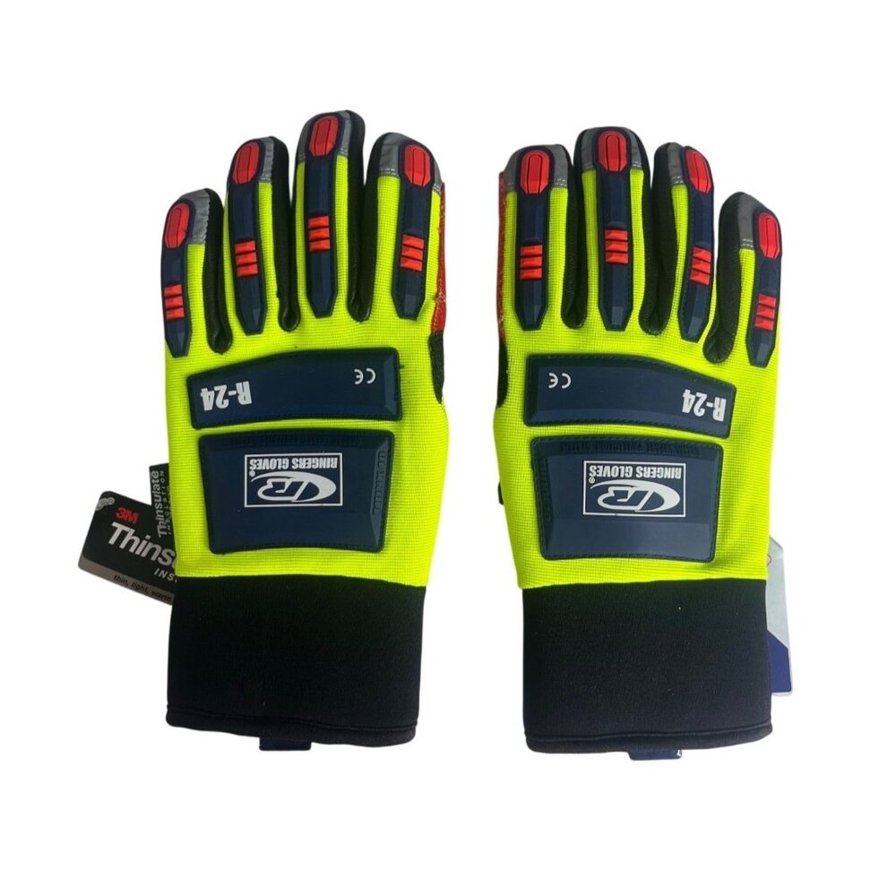 Ringers Work Gloves R-24‎ Insulated Medium New 9 High Visibility 3M Thinsulate